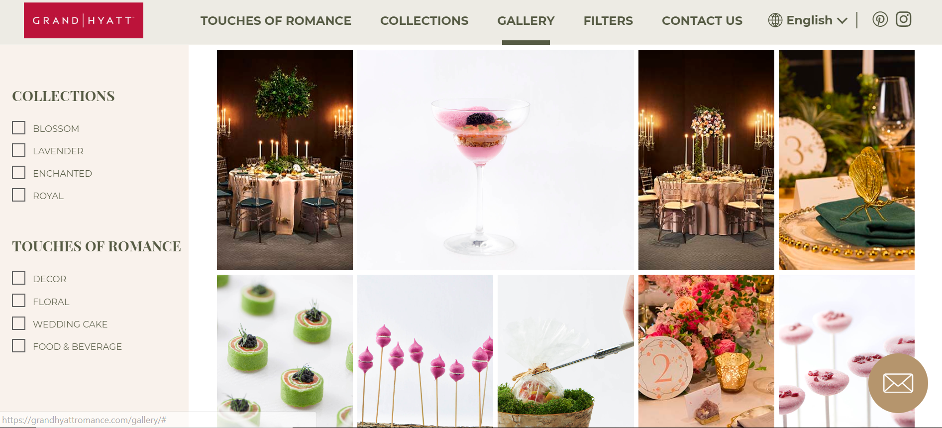 Grand Hyatt - Wedding Planning Dedicated Website