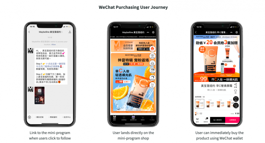 purchasing journey wechat mini programs